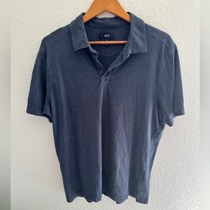 1901 Men’s Size Large Navy Blue Collar Shirt